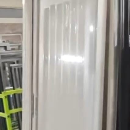 Porte accordéon alu blanche en dépôt